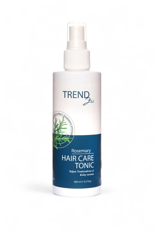 Trendzii Haarverzorgingstonic Rozemarijn - Intense hydratatie en gemakkelijk kambaar - Sterk - Glanzend - Vol Haar - Versterkt haarwortels - Gezond groei - Effectief tegen haaruitval - Alle haartypen - 200 ml