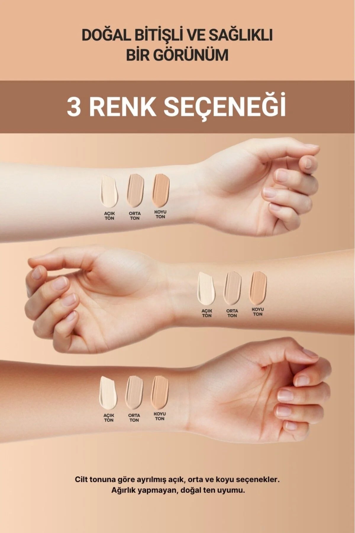 WOU Stick Foundation Medium – Foundation Stick met Geïntegreerde Make-upkwast – Medium / Orta Ton – Hoge Dekking – 20 g