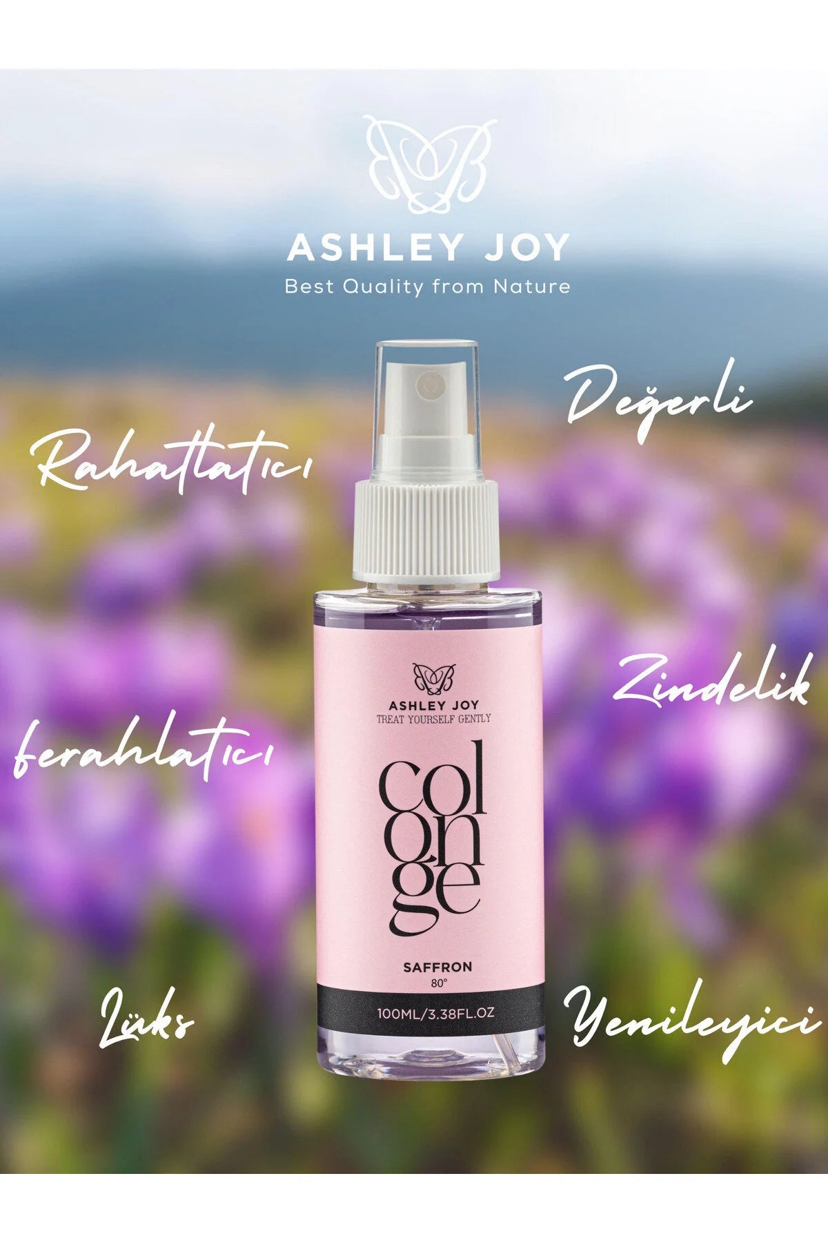 Ashley Joy Cologne Saffron 100ml – Frisse & Warme Eau de Cologne