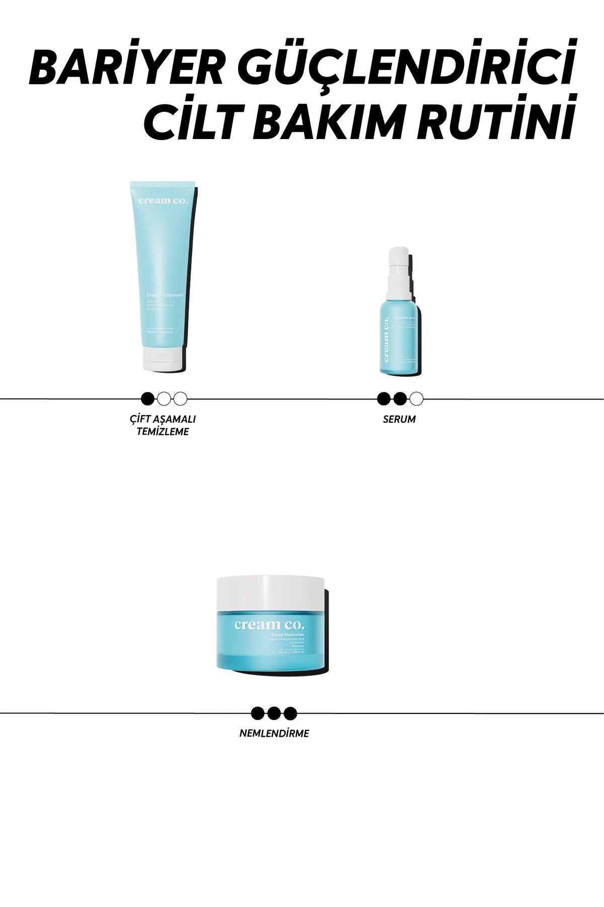 Cream Co. Cloud Milk Serum – 8 Soorten Hyaluronzuur, Ceramiden & Aminozuren – 30 ml