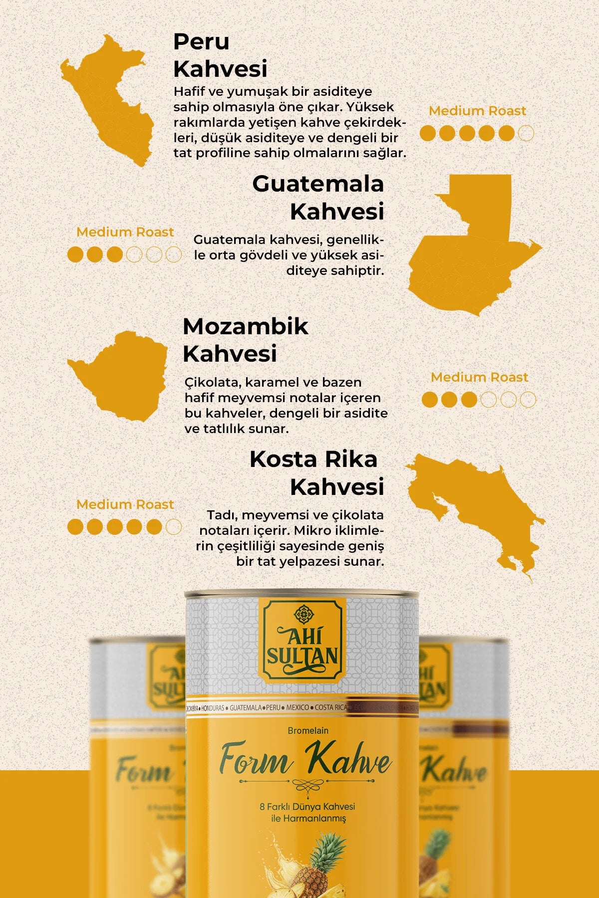 Ahi Sultan Bromelain Koffie 100g