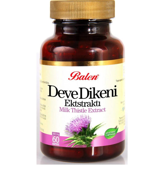 Balen Mariadistel Extract (Deve Dikeni) Capsule - Mariadistelcapsule voedingssupplement 375 mg 60 capsules - Detoxen, je lever ontgiften en je spijsvertering ondersteunen? Ontdek mariadistel