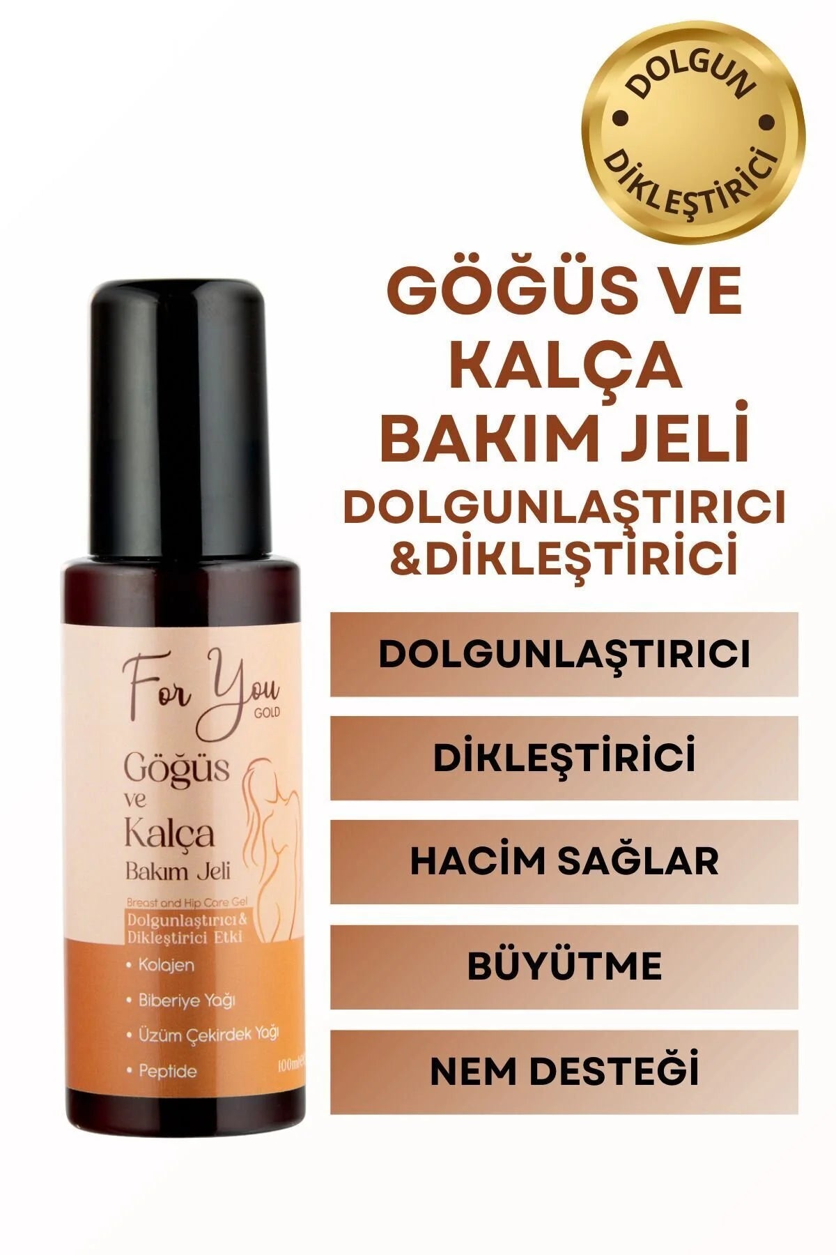 For You Gold Breast & Hip Care Gel – Verstevigende & Vormgevende Body Gel
