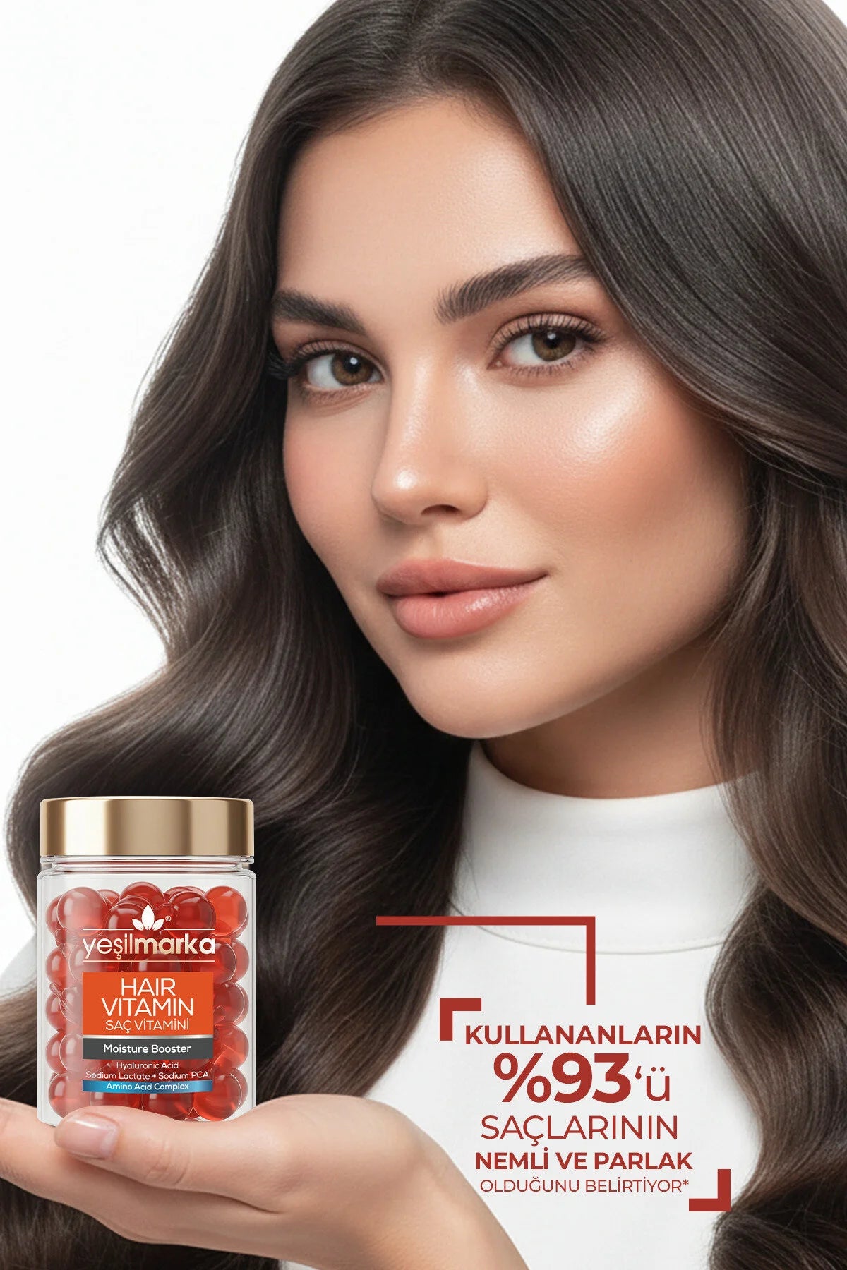 Yeşilmarka Hair Vitamin Capsules – Moisture Booster Hair Care 30 Capsules