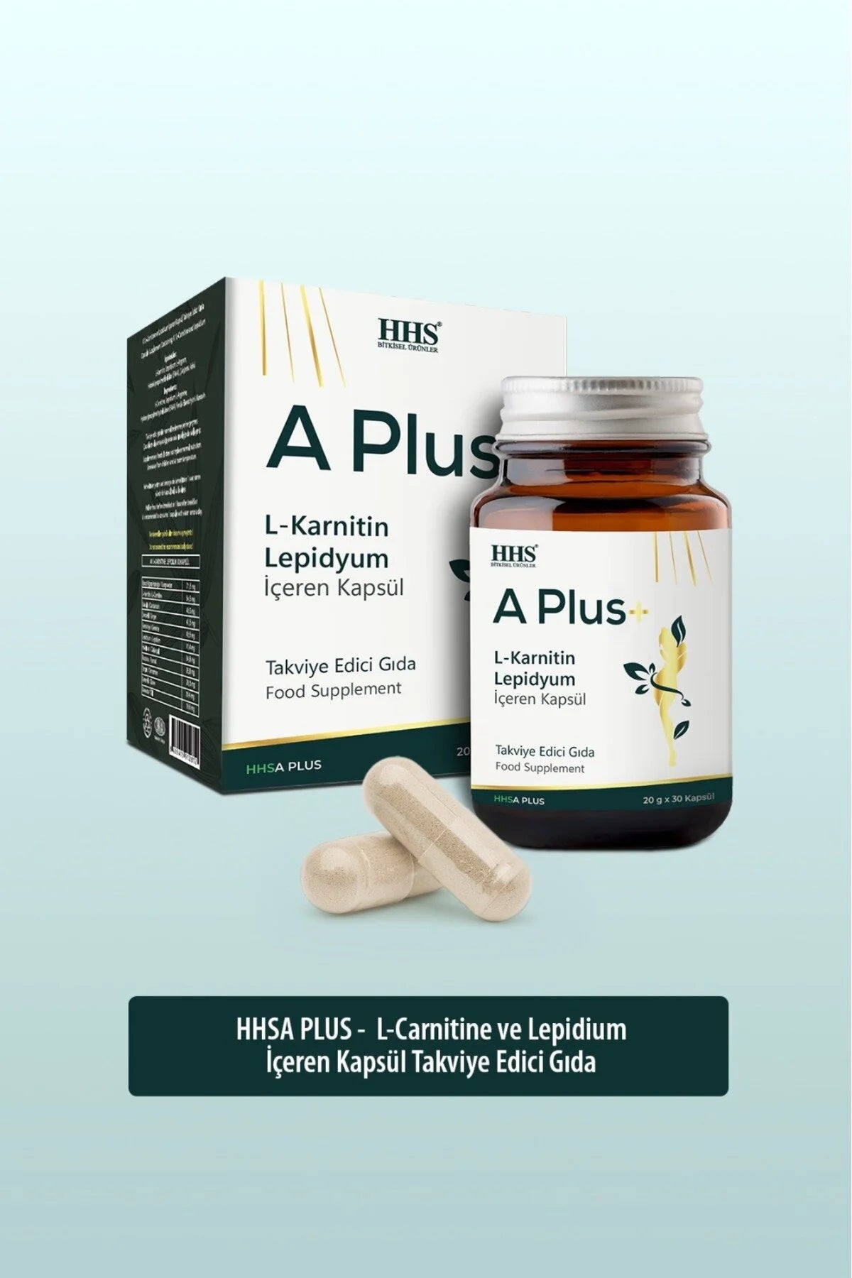 HHS A PLUS+ L-Carnitine & Lepidium Detox Kruiden 30 Afslankcapsules