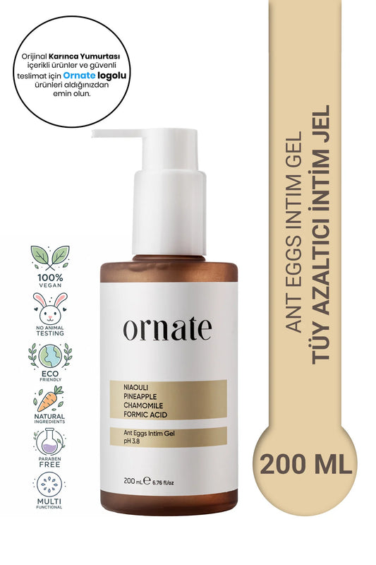 Ornate Intieme Wasgel pH 3.8 – Niaouli, Ananas & Kamille – Voor Gevoelige Huid – 200 ml