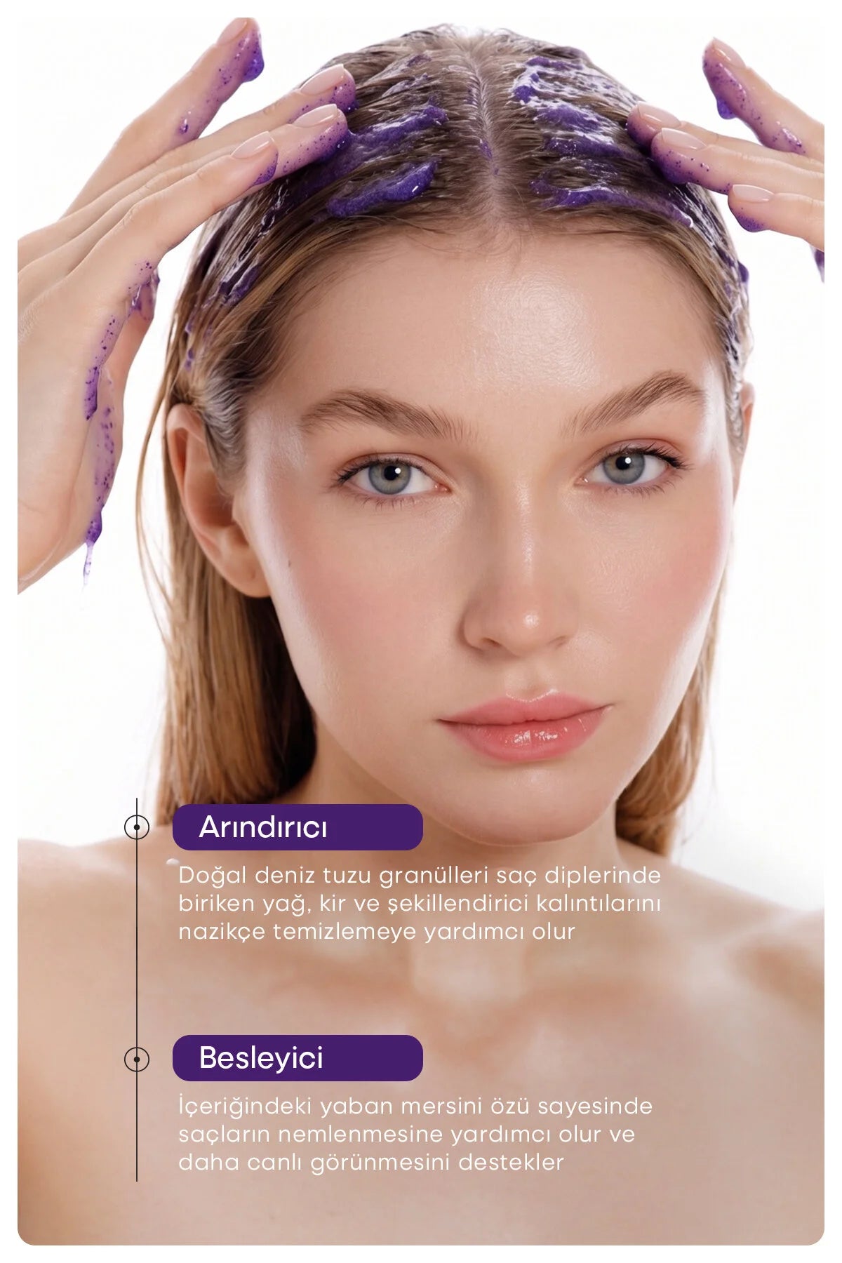 Rivance Blueberry Hair Scrub 300 g – Diep Reinigende Hoofdhuid Scrub met Zeezout & Bosbessenextract