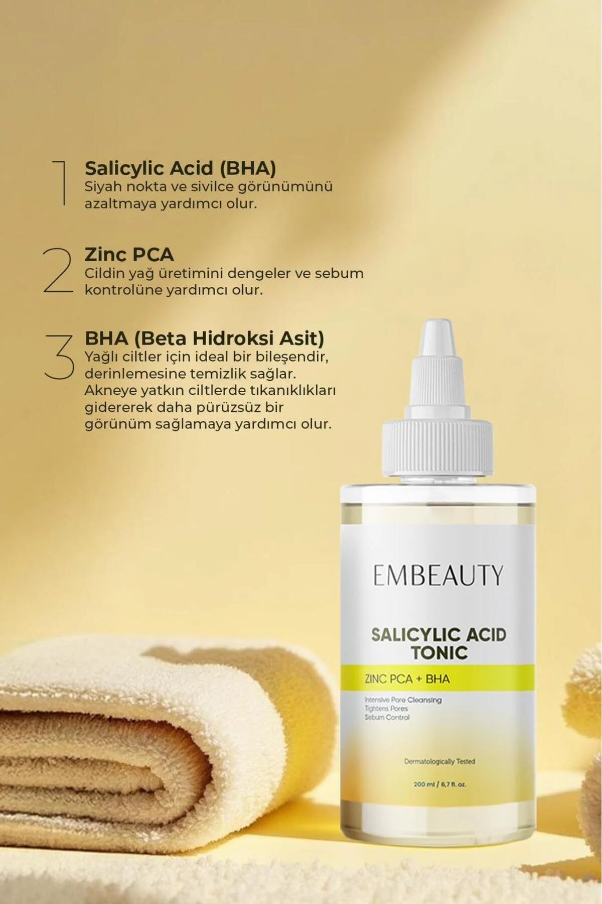 Embeauty Salicylic Acid Tonic 200 ml – BHA Toner met Zinc PCA