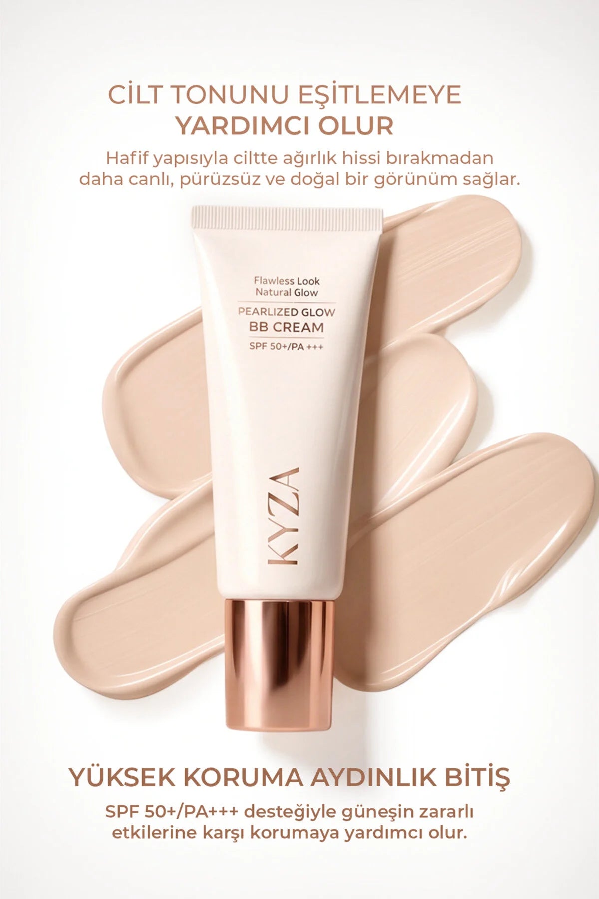KYZA Pearlized Glow BB Cream SPF50+ PA+++ Light 30ml | Hydraterende BB Cream met Zonbescherming