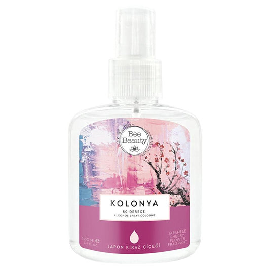 Bee Beauty Japanse Kersenbloesem Geur (Japon Kiraz Cicegi Kolonya) Spray Cologne - Bloem aroma - 100 ml