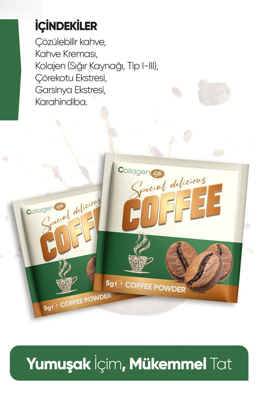 Collagen Life Special Delicious Coffee met Collageen, Cichorei & Zwarte Komijn | 20 Sachets | 100 g
