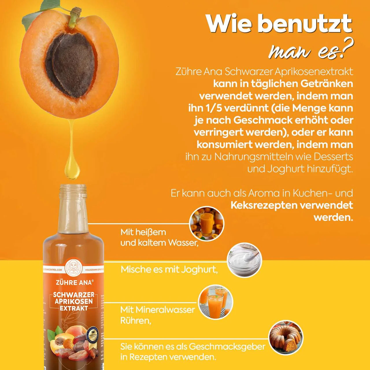 Zühre Ana Schwarzer Aprikosen Extrakt 340 g