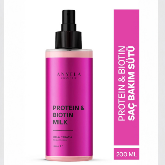 Anyela Protein & Biotin Milk 200ml – Leave-In Haarverzorging voor Sterk & Gezond Haar