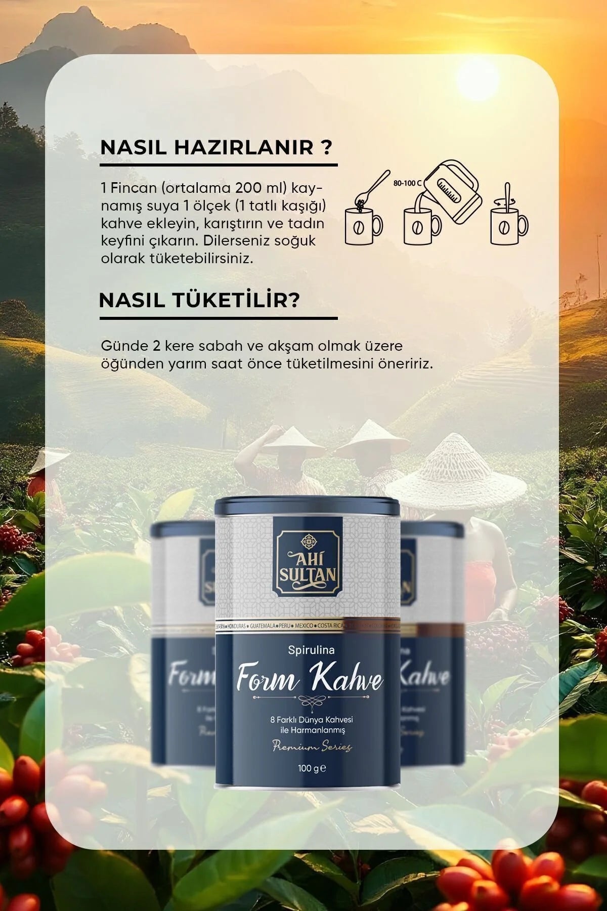 Ahi Sultan Spirulina Koffie 100g