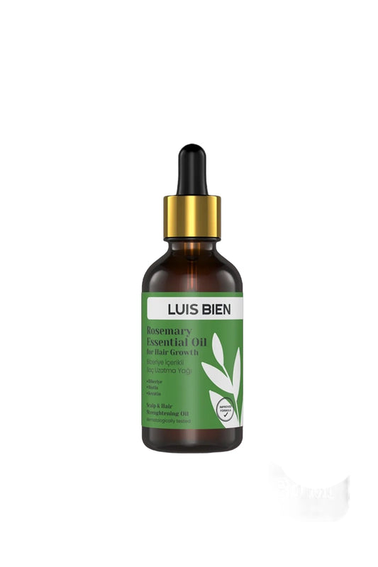 Luis Bien Rosemary Essential Oil for Healthy Hair Growth - Haarserum - Ondersteunt Haargroei en Voeding - Glanzend & Vol haar - Verrijkt met Rozemarijn etherische olie - Biotine - Keratine - Anti-uitval & Intensieve Voedende Verzorging - 30 ml