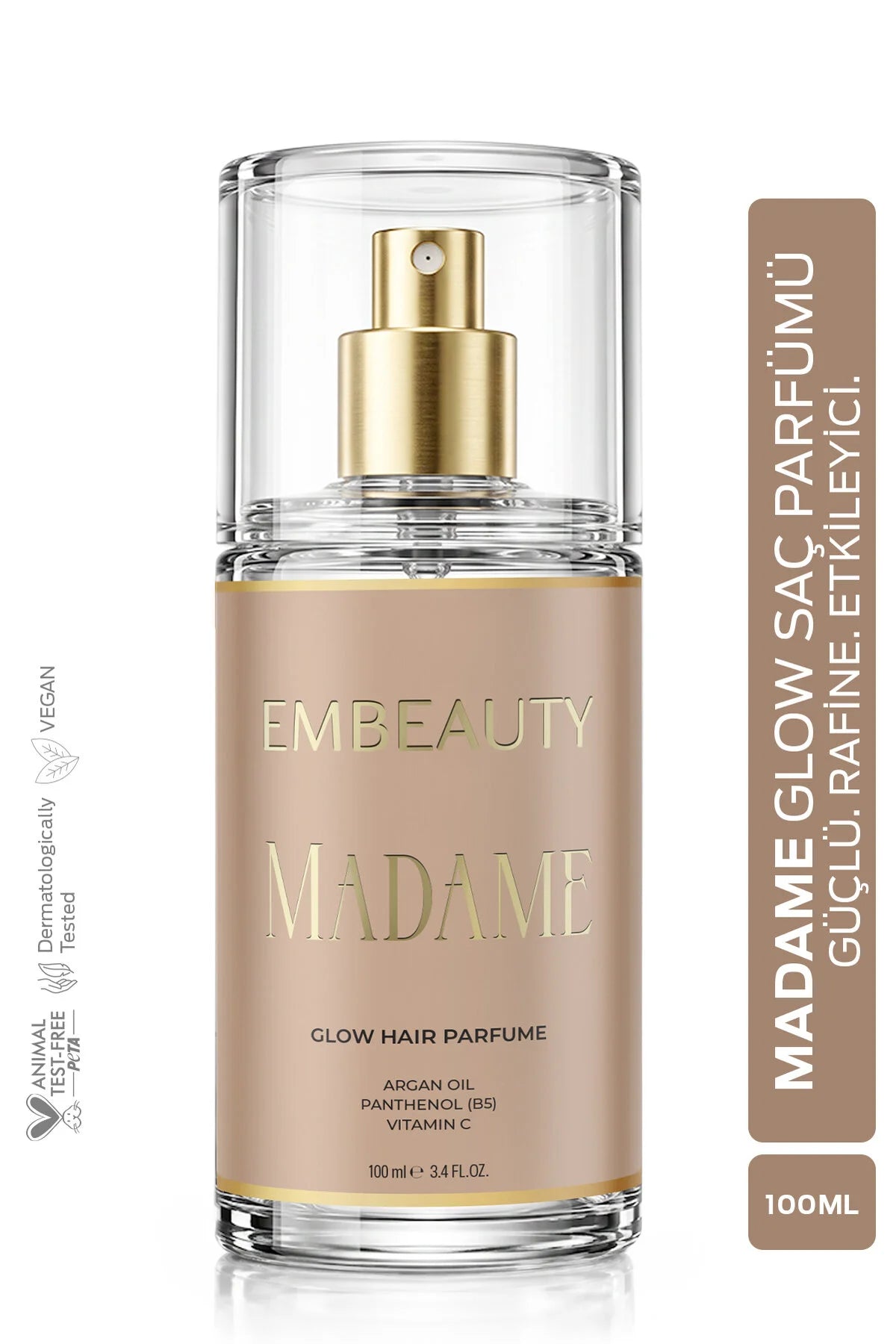 Embeauty Madame Glow Hair Parfume 100 ml – Haarparfum met Arganolie, Panthenol & Vitamine C