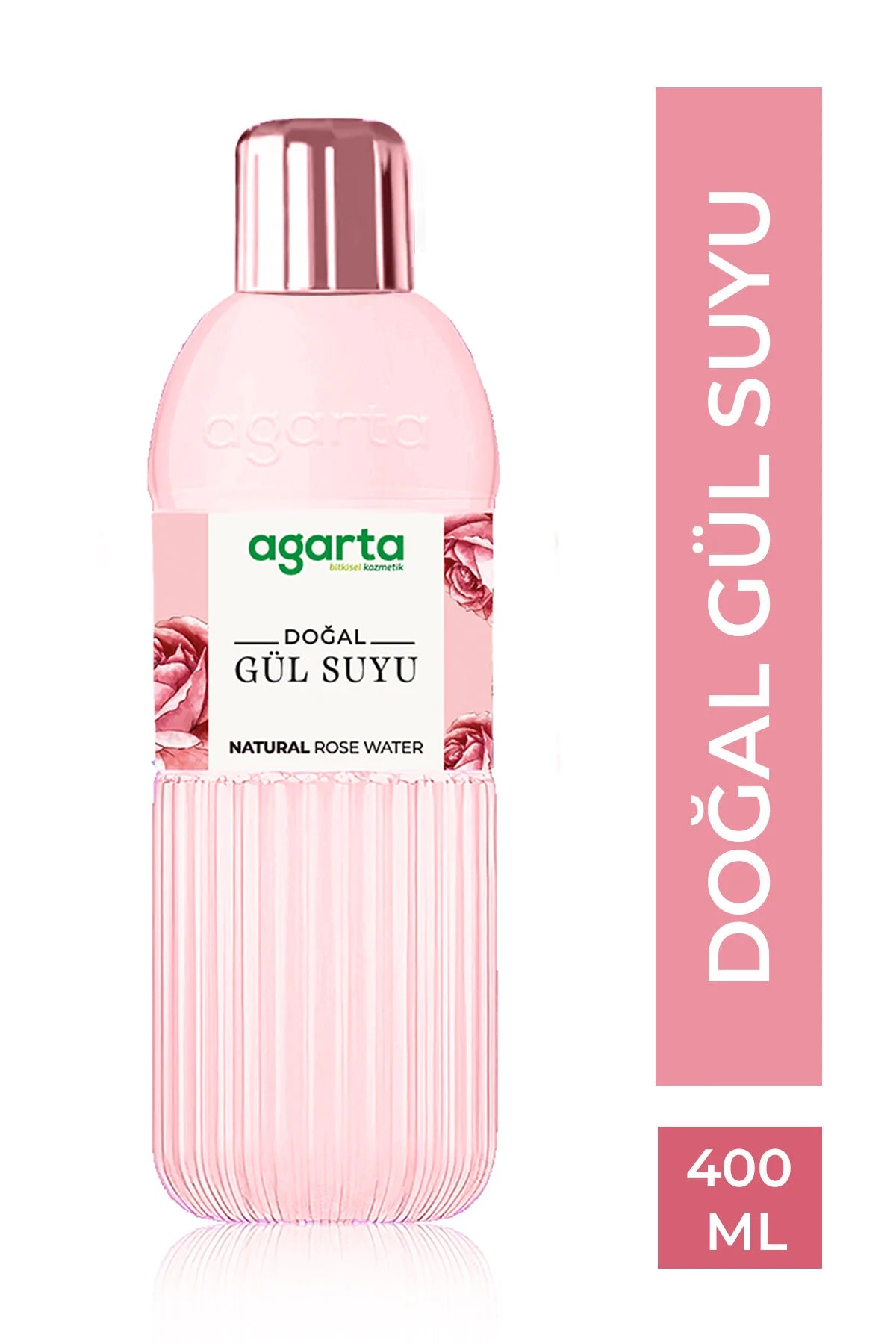 Agarta Natural Rose Water – Hydrating Facial Toner & Skin Care Mist 400ml