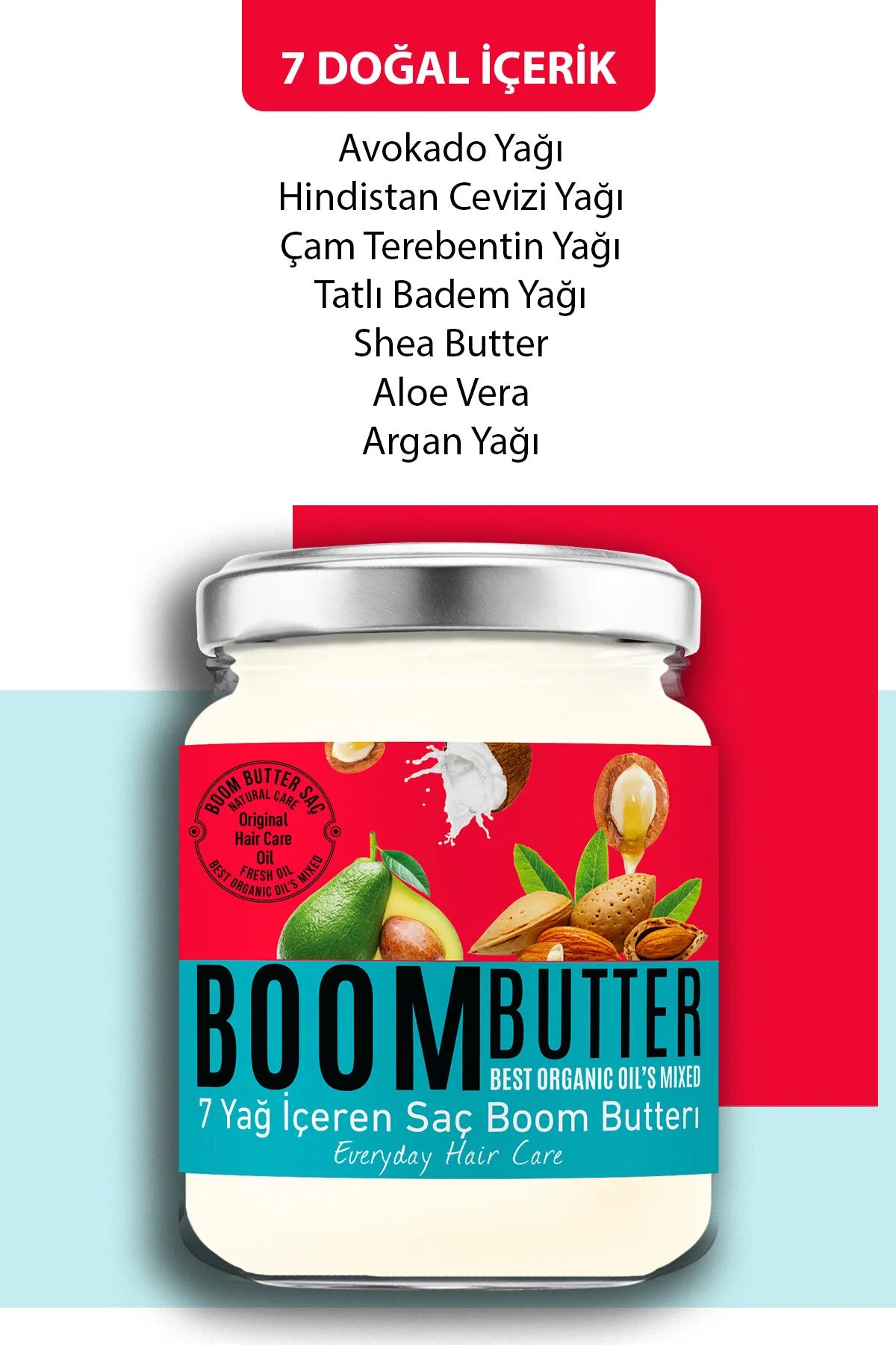 Boom Butter Hair Care Oil 7 Oils – Intensieve Haarverzorging & Hydratatie