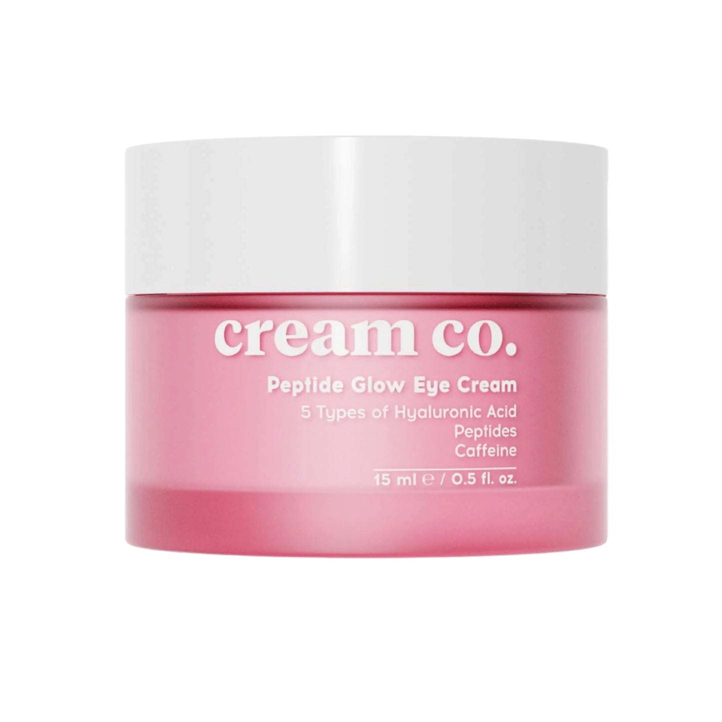 Cream Co. Peptide Glow Eye Cream – Oogcrème met 5 Soorten Hyaluronzuur, Peptiden & Cafeïne – 15 ml