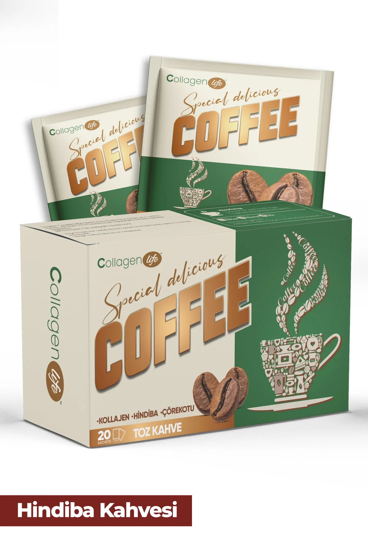 Collagen Life Special Delicious Coffee met Collageen, Cichorei & Zwarte Komijn | 20 Sachets | 100 g