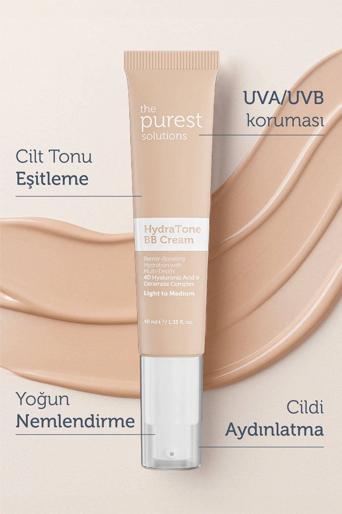 The Purest Solutions BareMatte BB Cream SPF 50 – Light to Medium – Matterende BB Cream voor Vette & Gecombineerde Huid