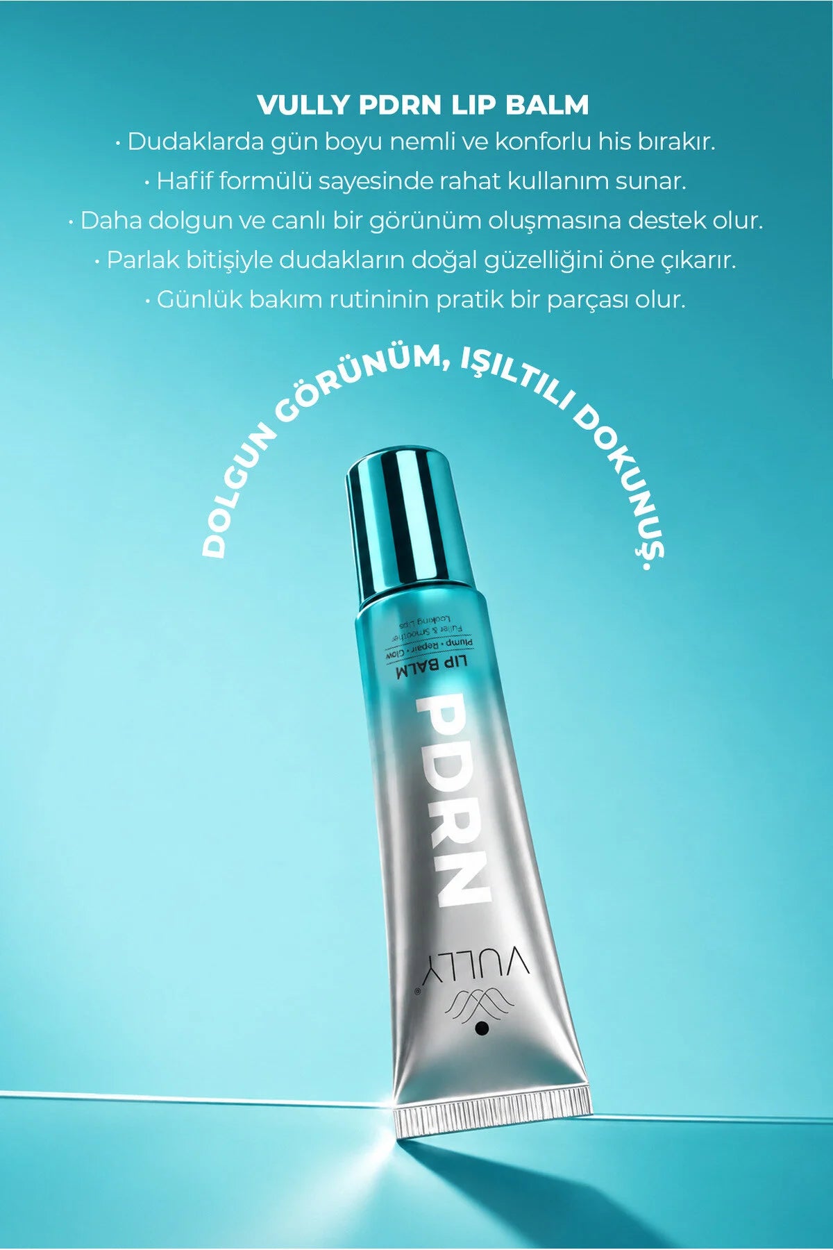 VULLY PDRN Lip Balm – Lippenbalsem met Hyaluronzuur & PDRN – Hydraterend & Verzorgend – Voor Gladdere Lippen