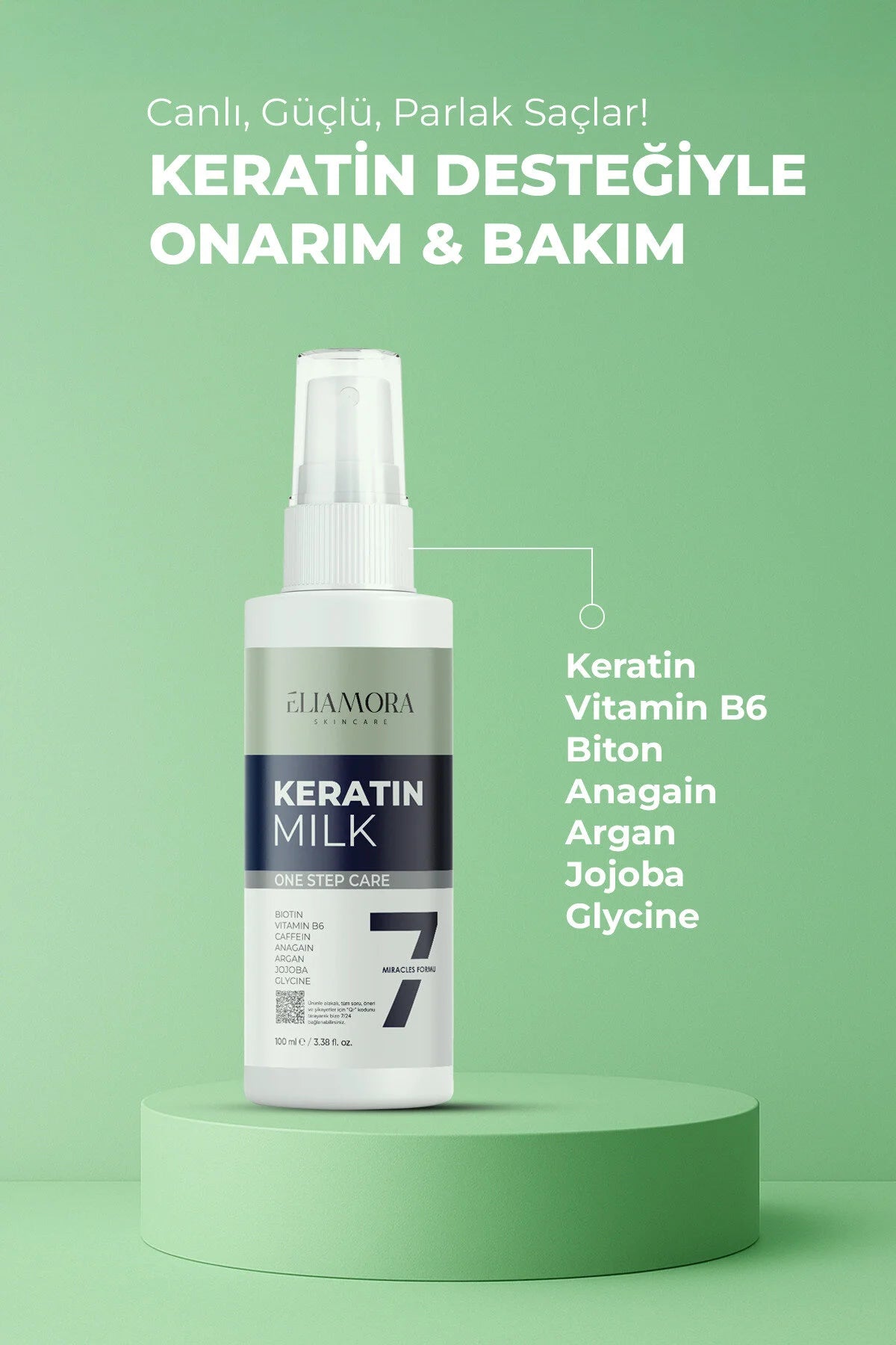 Eliamora Keratin Milk One Step Care 100 ml – Leave-in Haarverzorging