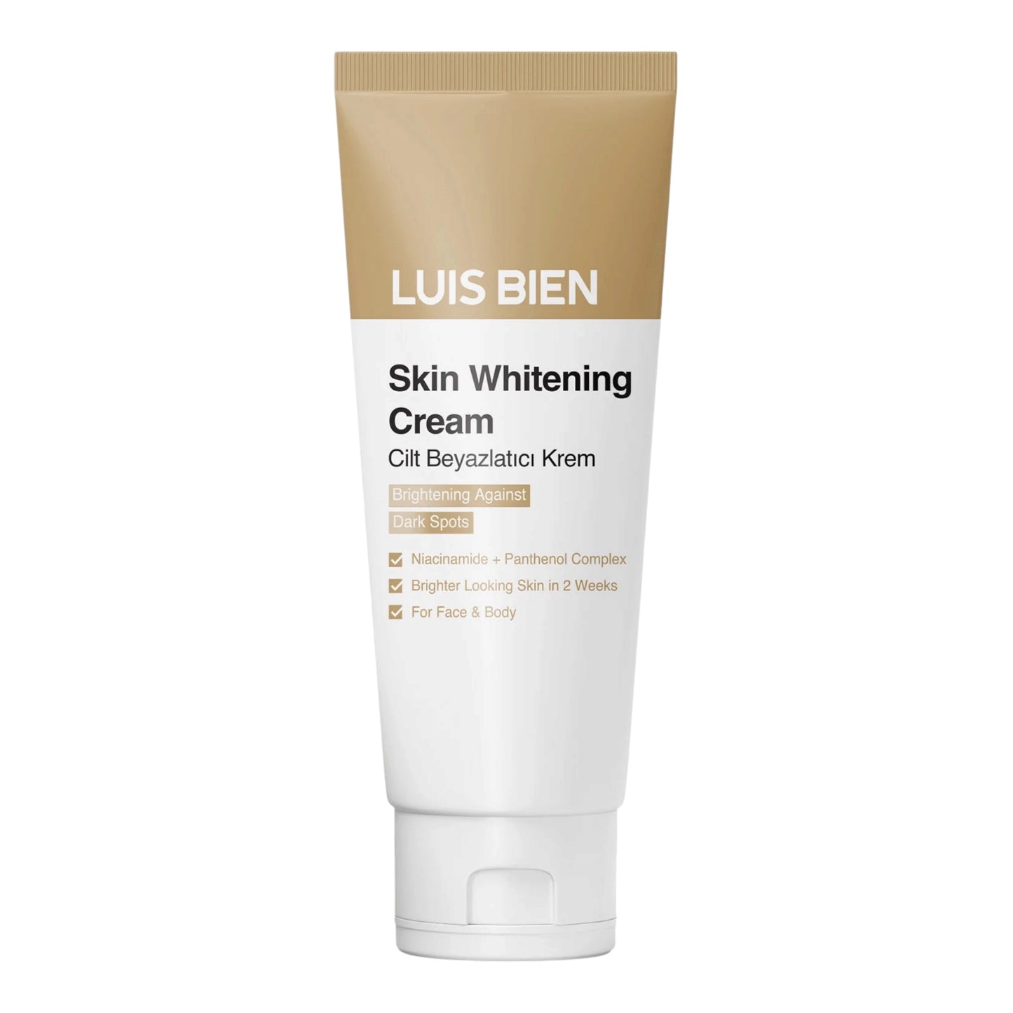 Luis Bien Skin Whitening Cream 50 ml | Crème tegen donkere vlekken met Niacinamide, Panthenol & Alpha-Arbutin