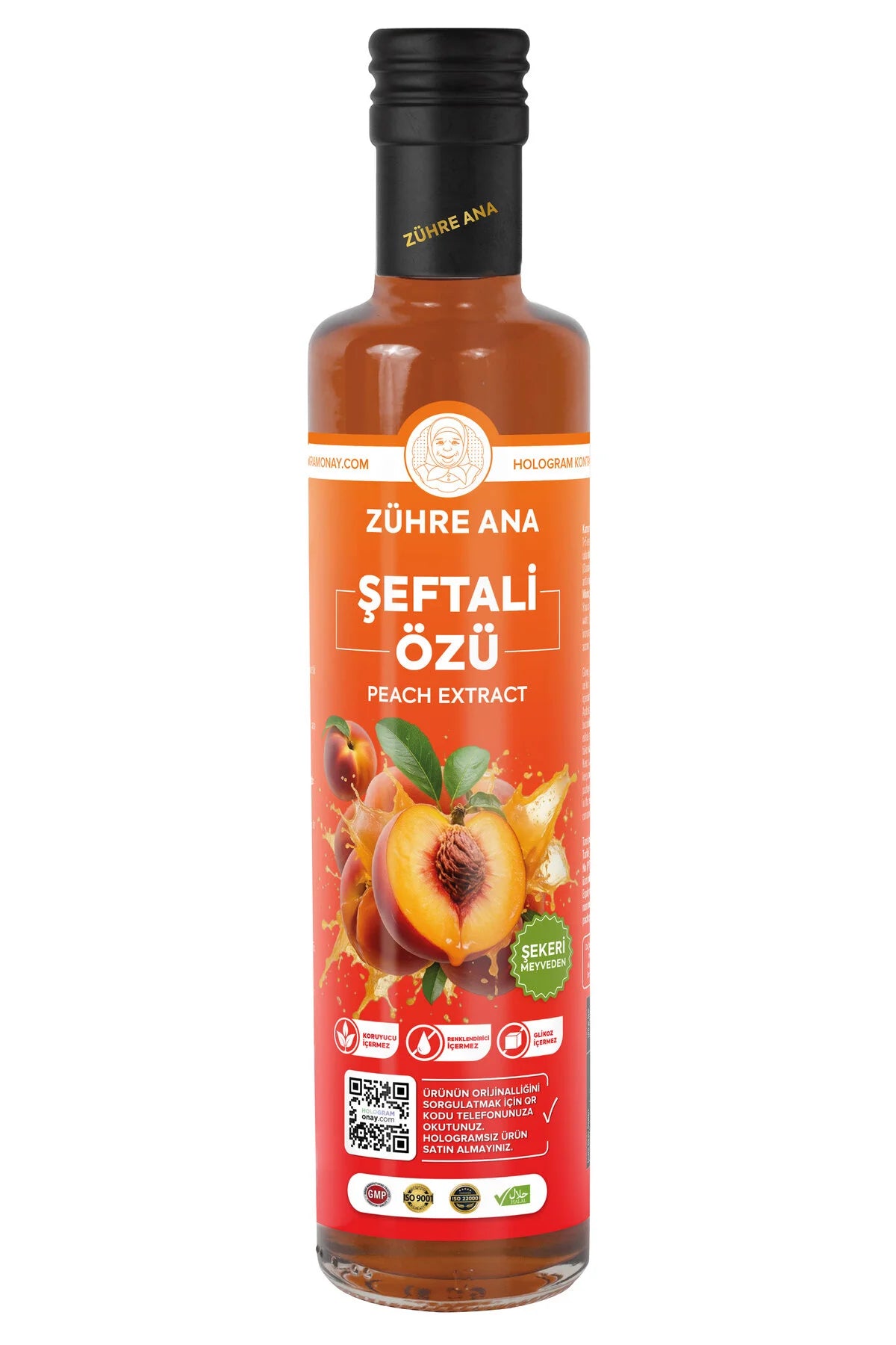 Zühre Ana Şeftali Özü – Natuurlijke Perzikextract Siroop 640g | Zonder Toegevoegde Suiker