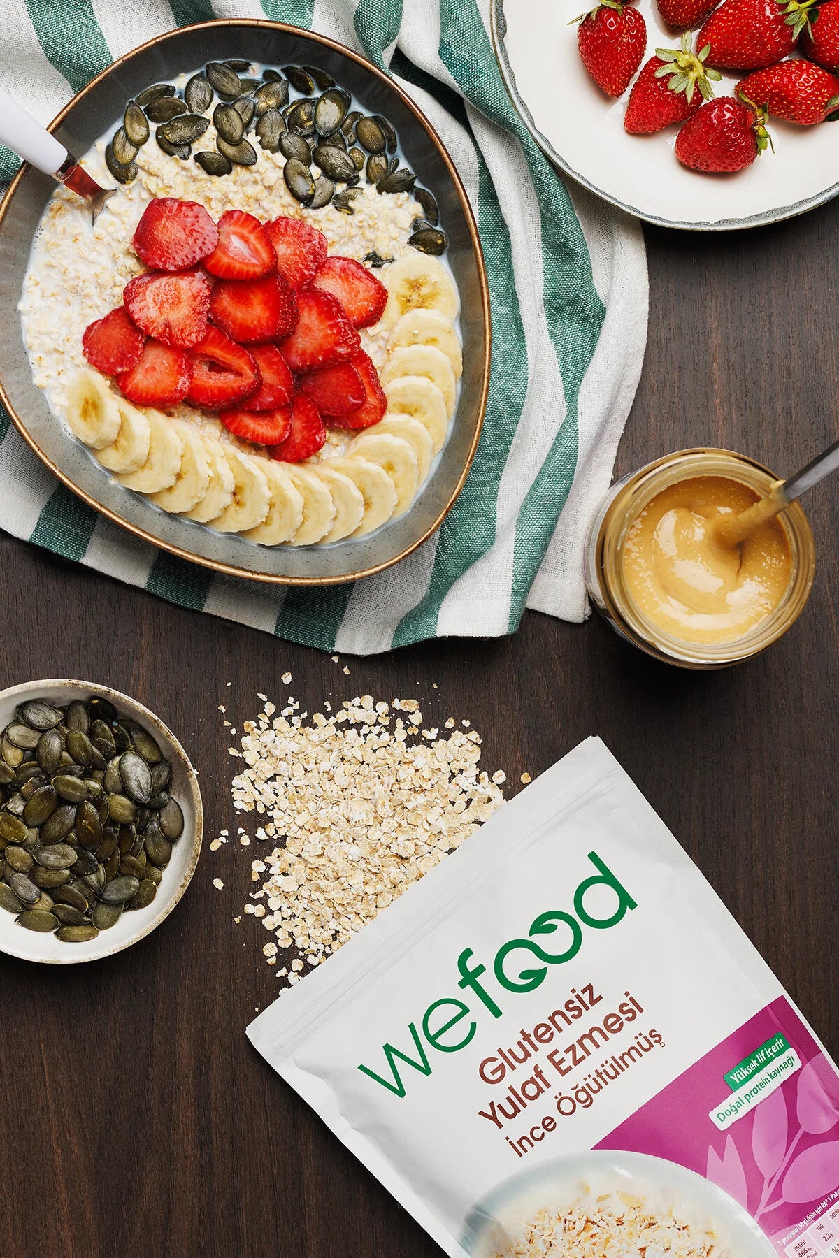 Wefood Glutenvrije Havermout Fijn Gemalen – 300 g – Vezelrijk – Bron van Eiwitten – Vegan