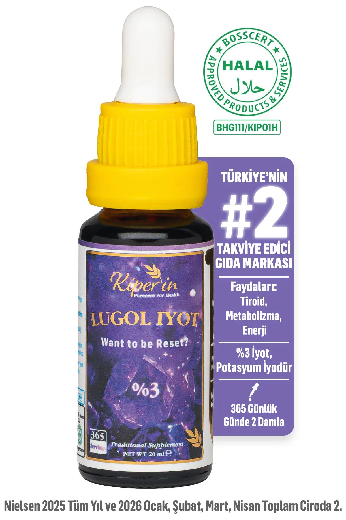 Kiperin Lugol Jodium 3% Druppels - 20 ml
