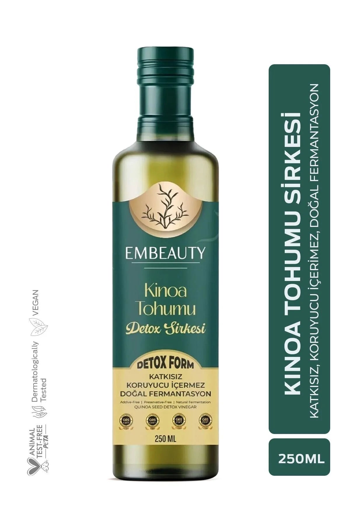 Embeauty Quinoazaadazijn – Natuurlijk Gefermenteerde Azijnmix – 250 ml