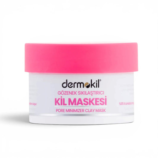 Dermokil Pore Minimizer Clay Mask 50 ml | Gezichtsmasker met Niacinamide & Cafeïne | Voor Vette en Gemengde Huid