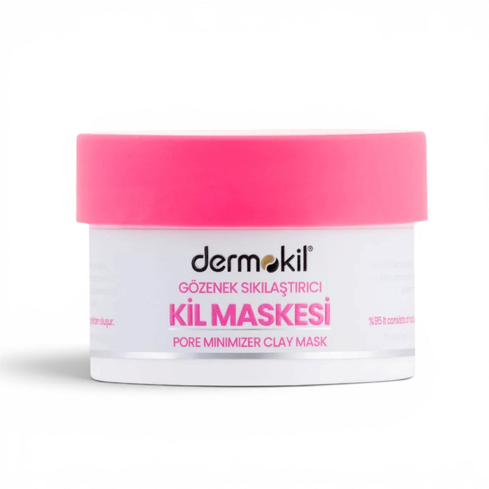 Dermokil Pore Minimizer Clay Mask 50 ml | Gezichtsmasker met Niacinamide & Cafeïne | Voor Vette en Gemengde Huid