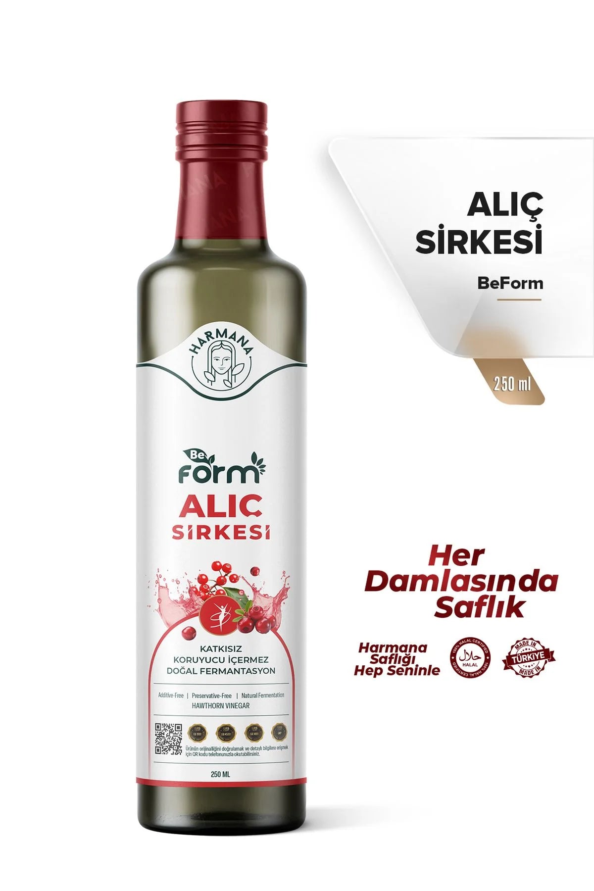 Harmana Be Form Meidoornazijn – Alıç Sirkesi – 250 ml
