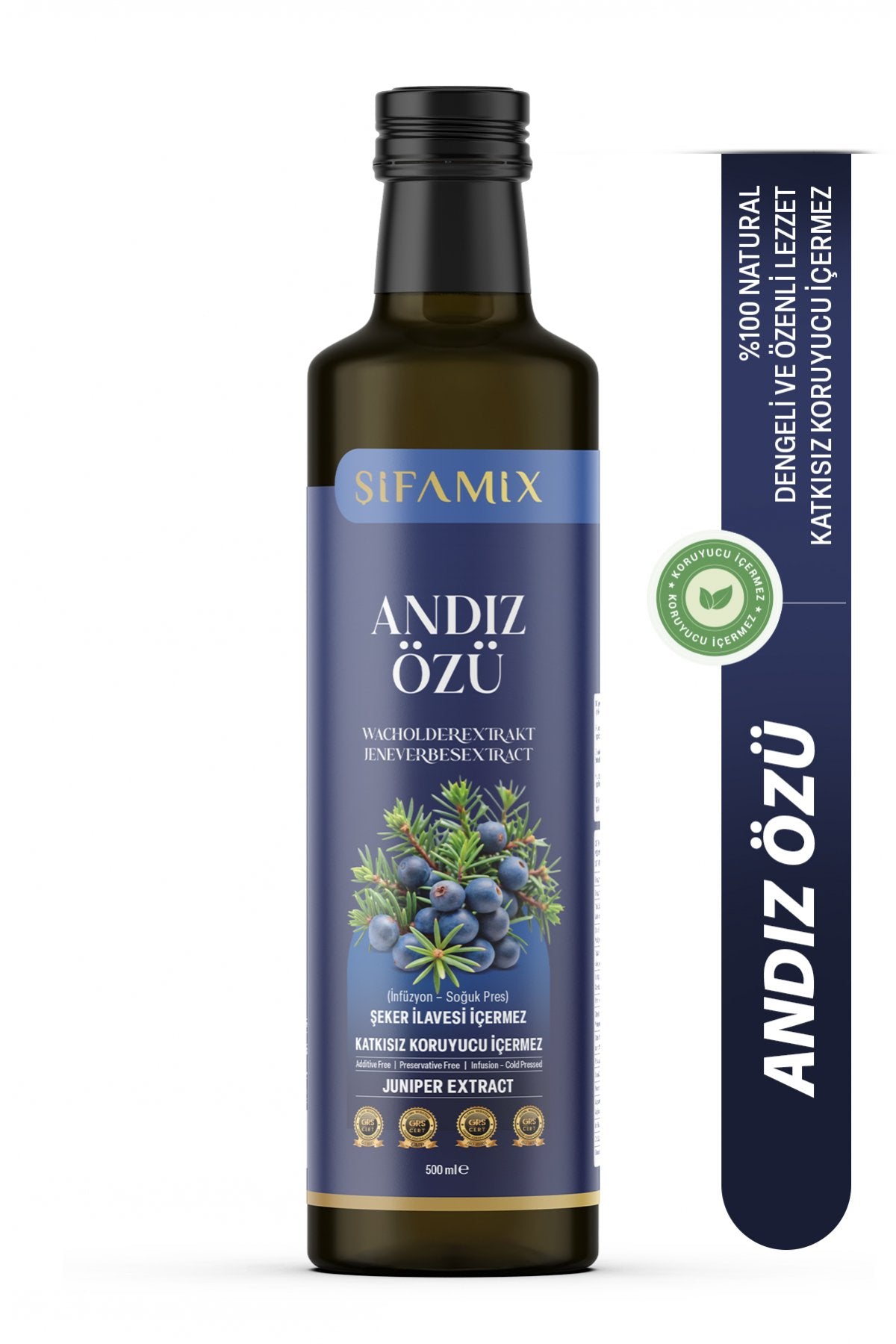 Şifamix Andız Özü – Natuurlijke Jeneverbessen Extract 350g | Zonder Toegevoegde Suiker