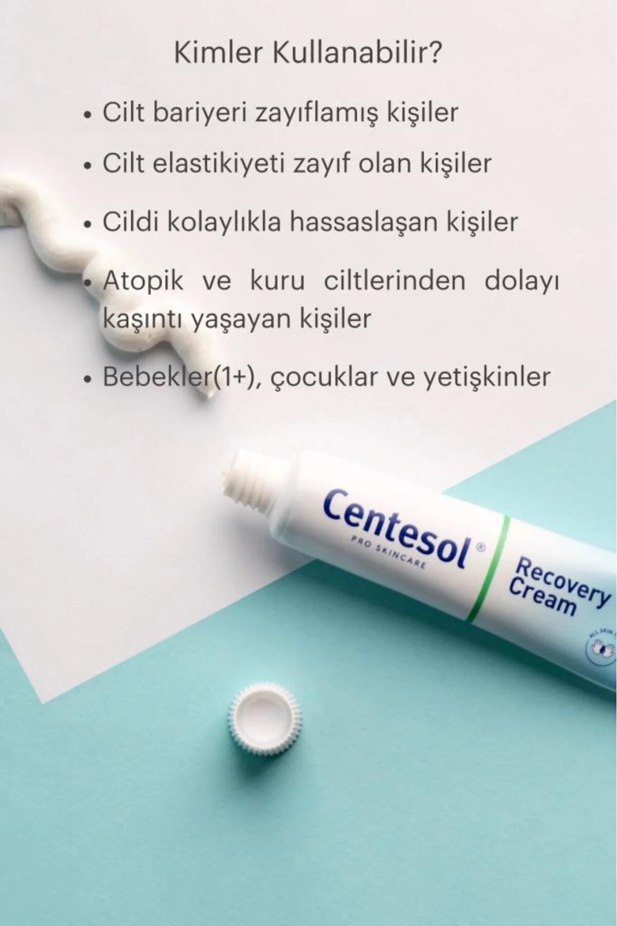 Centesol Recovery Cream 30g | Herstelcrème met Centella Asiatica, Ceramiden & Squalaan voor Gevoelige Huid
