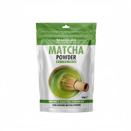 Mahbuba Life Matcha Powder – 100% Pure Matcha Poeder – Suikervrij & Glutenvrij – 50 g