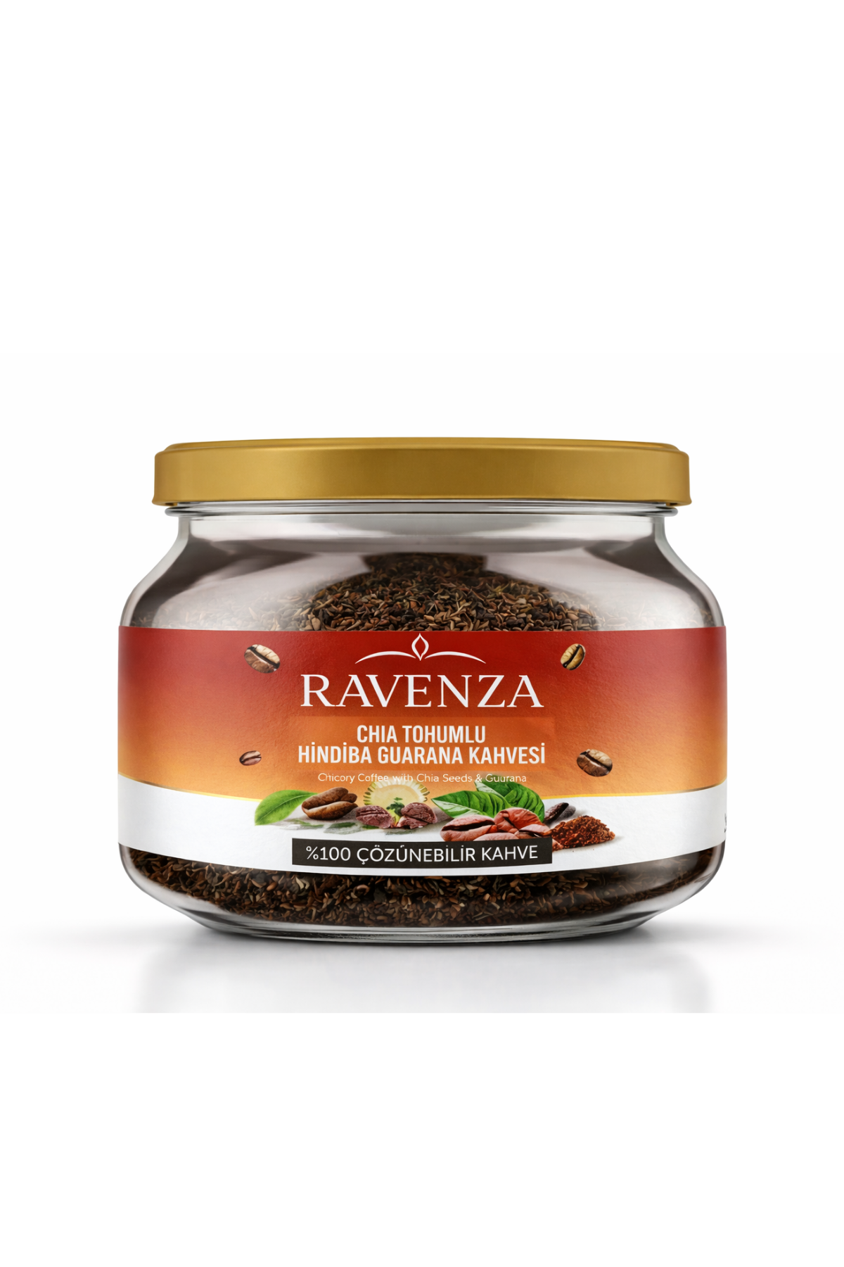 Ravenza Chicory (Hindiba) Koffie met Chiazaad & Guarana - Oploskoffie - 150 g
