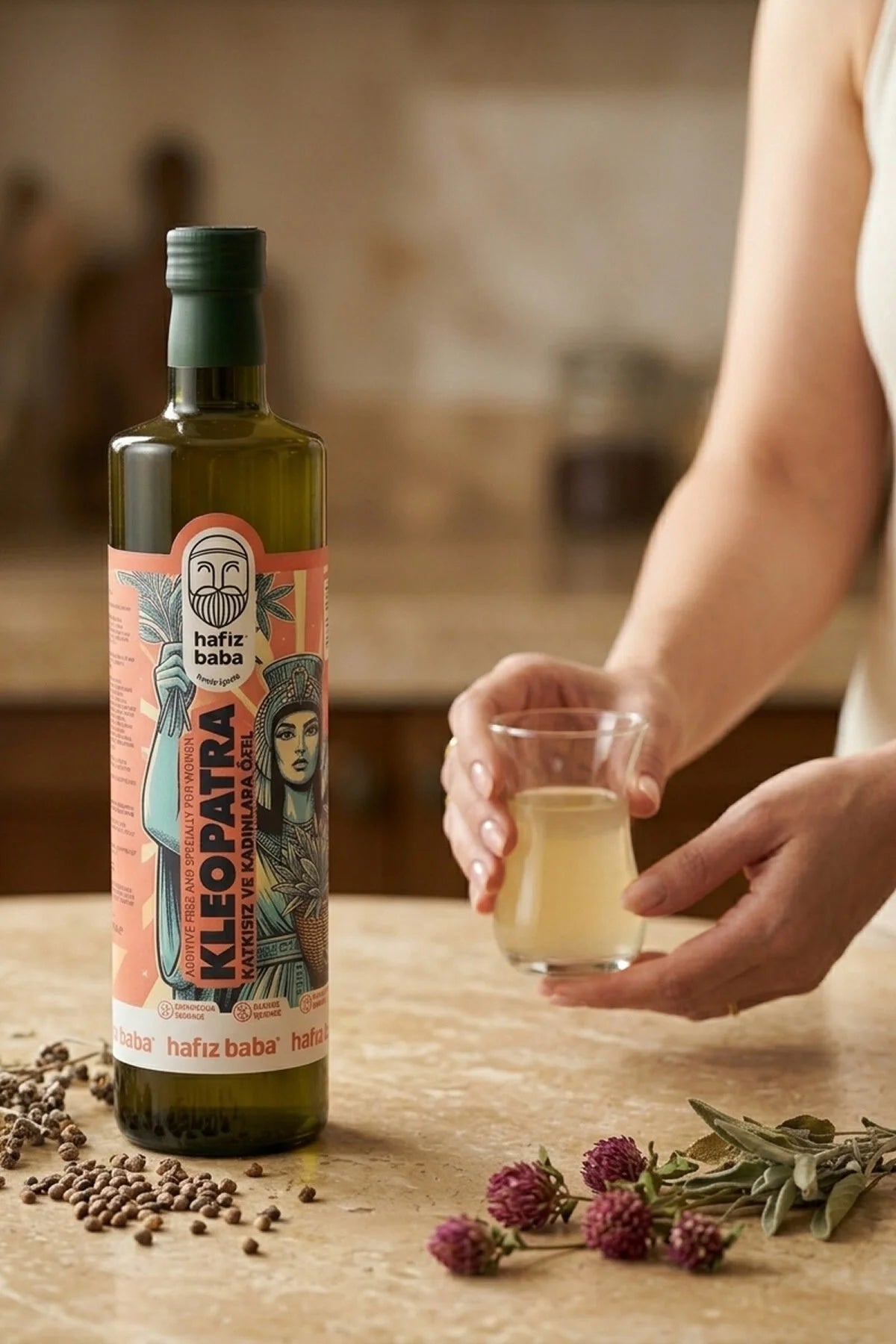 Hafız Baba Kleopatra Kruidenazijn met Natuurlijke Kruiden - 500 ml