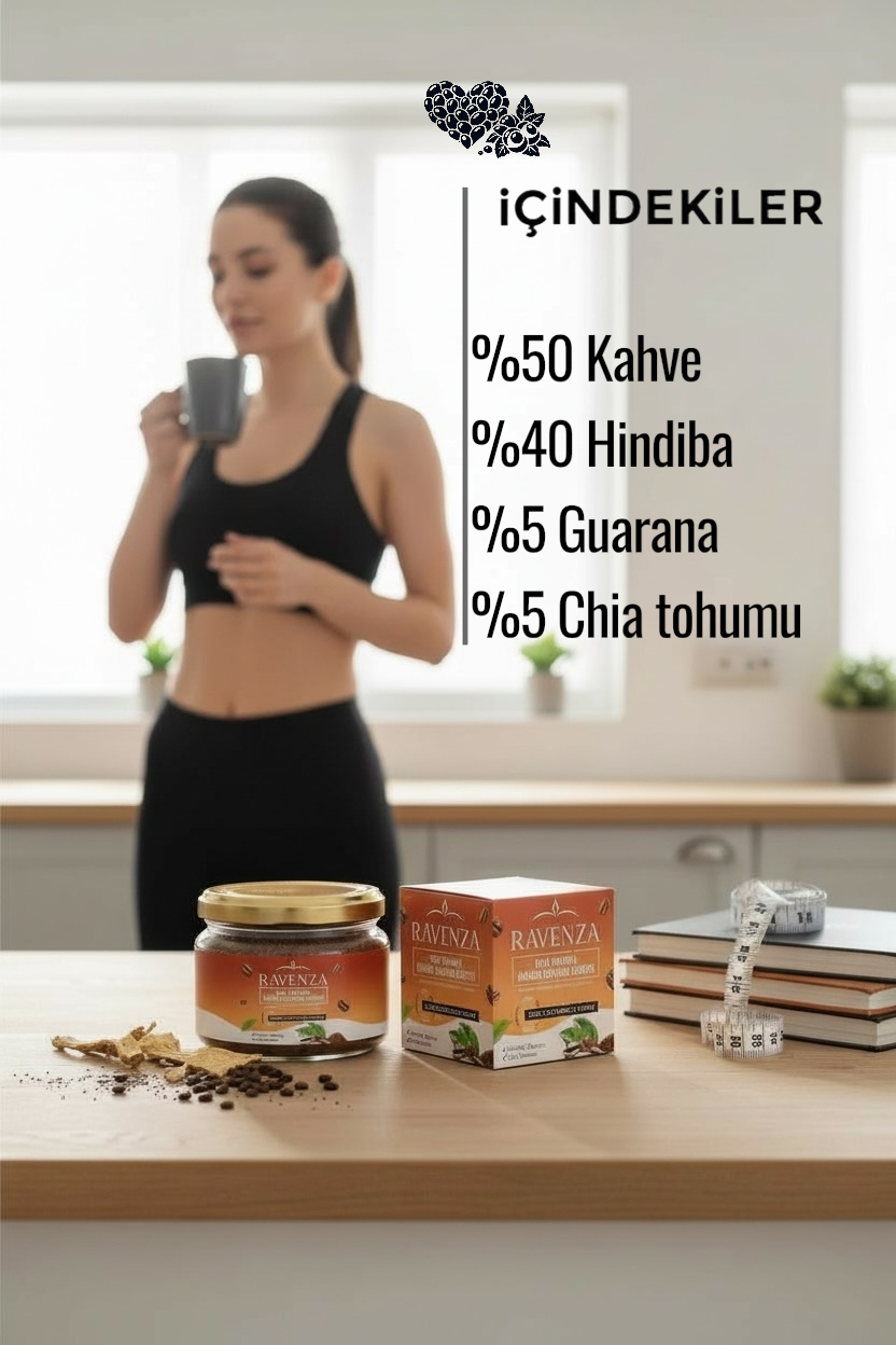 Ravenza Chicory (Hindiba) Koffie met Chiazaad & Guarana - Oploskoffie - 150 g