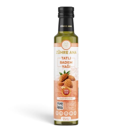 Zühre Ana Zoete Amandelolie – Koudgeperste Sweet Almond Oil – 250 ml
