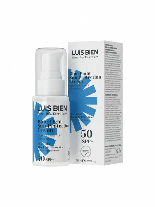 Luis Bien Zonnebrandcrème SPF 50+ UVA/UVB & Blue Light Sun Protection Cream - Dubbele bescherming - Dermatologisch getest - Alle huidtypen - 50 ml