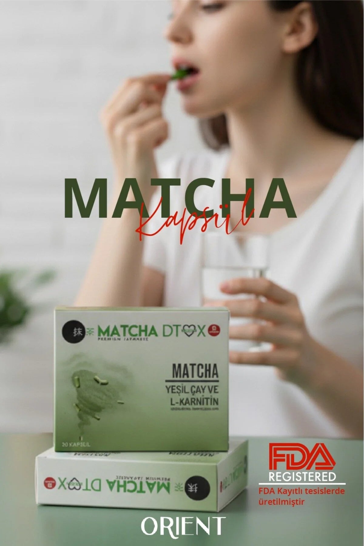 Matcha Premium Capsules met L-Carnitine – Groene Thee Extract, Cafeïne & Spirulina – 30 Capsules