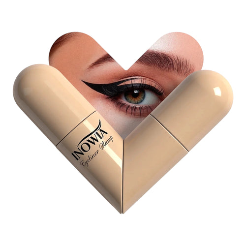 Inowia Eye Liner Stamp Waterproof Dual Stamp Intense Black