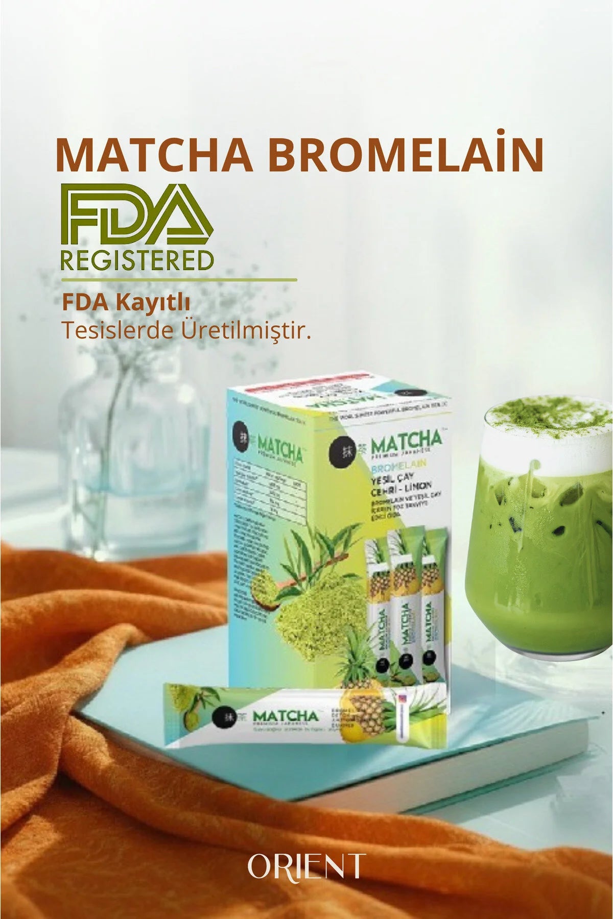 Matcha Premium Japanse Bromelain  Thee - citroensmaak - 20 stuks