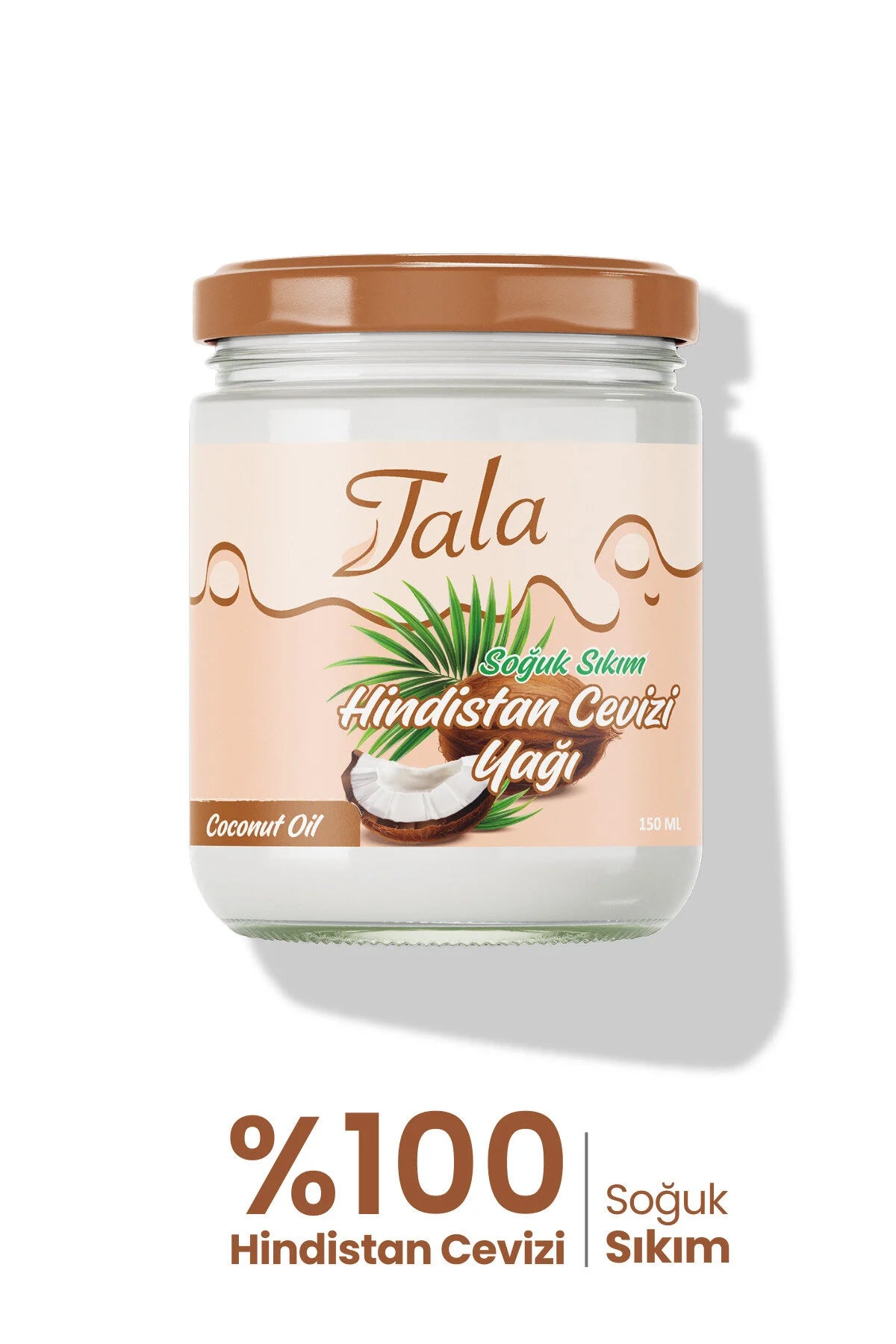 Tala Koudgeperste Kokosolie 250 ml | 100% Cocos Nucifera Olie | Voor Huid & Haar