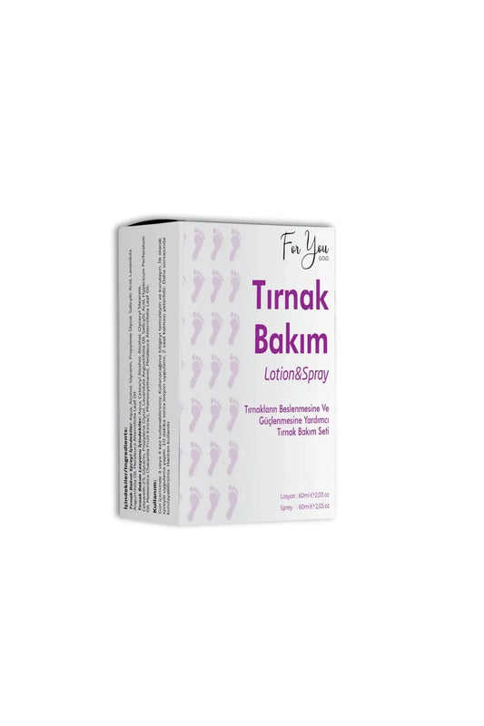 For You Gold Nail Care Lotion & Spray 2-delige Set - Nagelverzorgingsset Lotion & Spray - Helpt Jeuk, Geur en Schimmel te Verwijderen/Elimineren - Helpt bij voeden en versterken van nagels - 2 x 60 ml