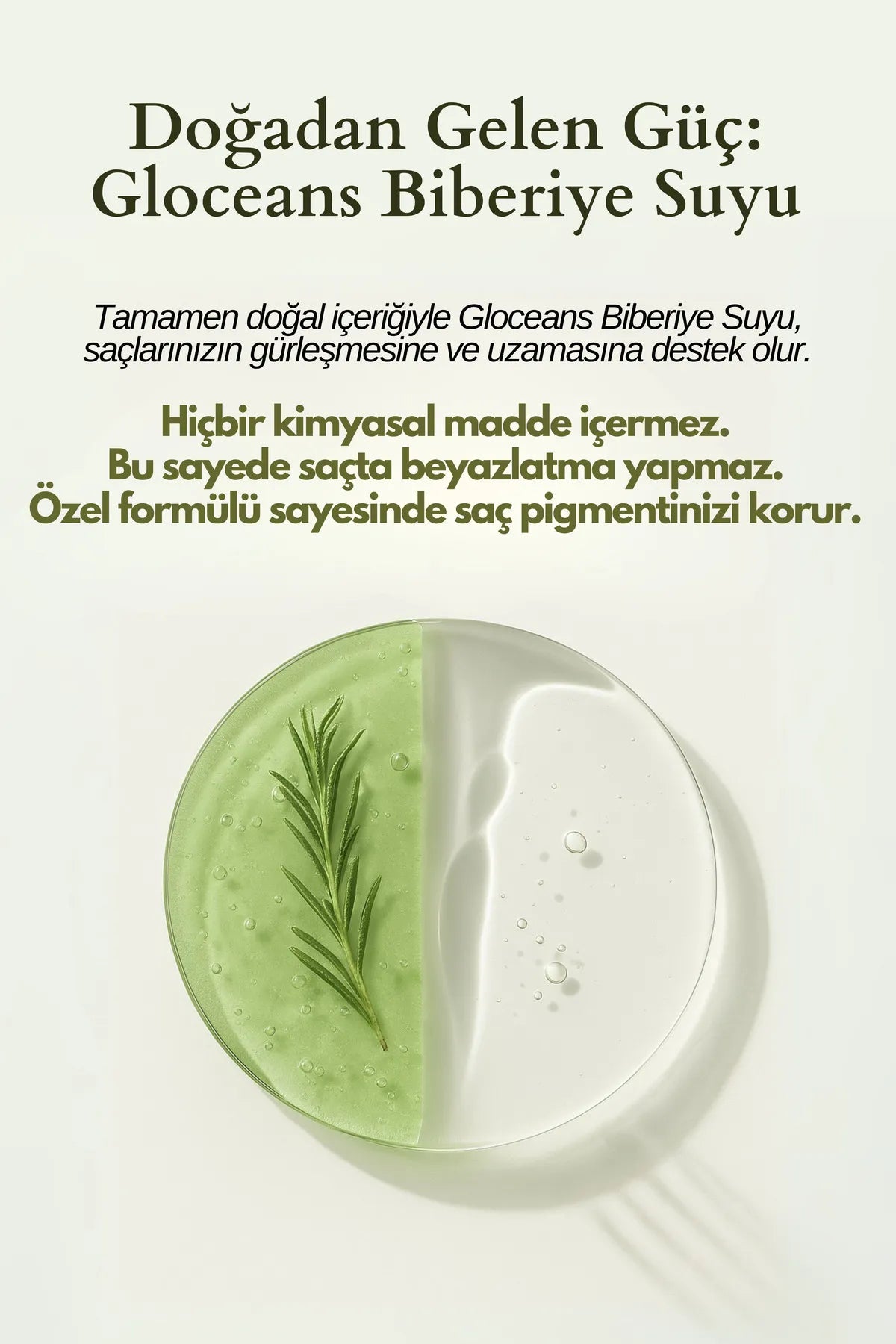 Gloceans Rozemarijnwater Haartonic - Anti-verlies en ondersteunt de haargroei 100% natuurlijk en puur - Dermatologisch getest - 100 ml