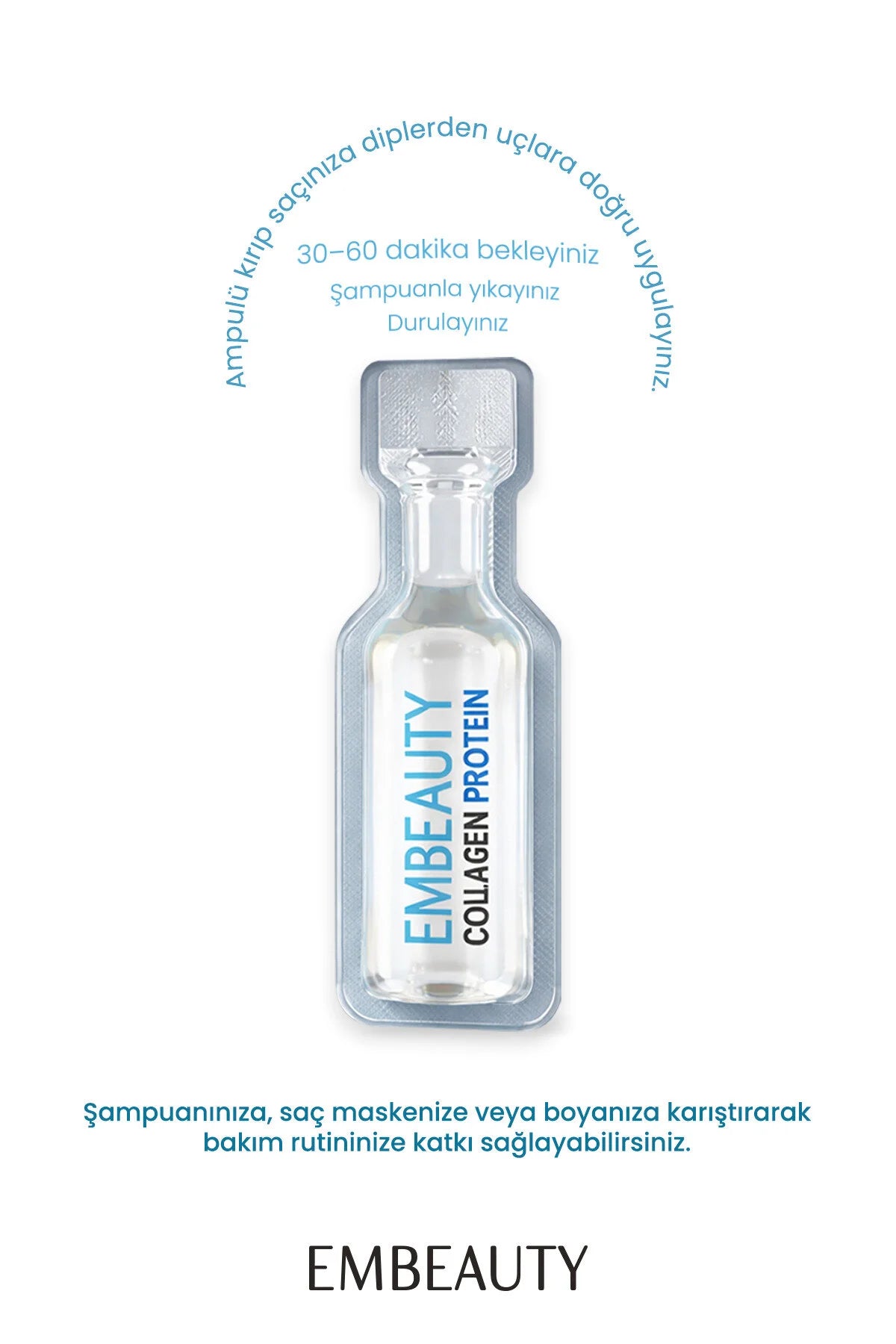 Embeauty Multivitamin Haarverzorgingskuur Ampullen – Collageen & Proteïne Haarherstel 5x10 ml